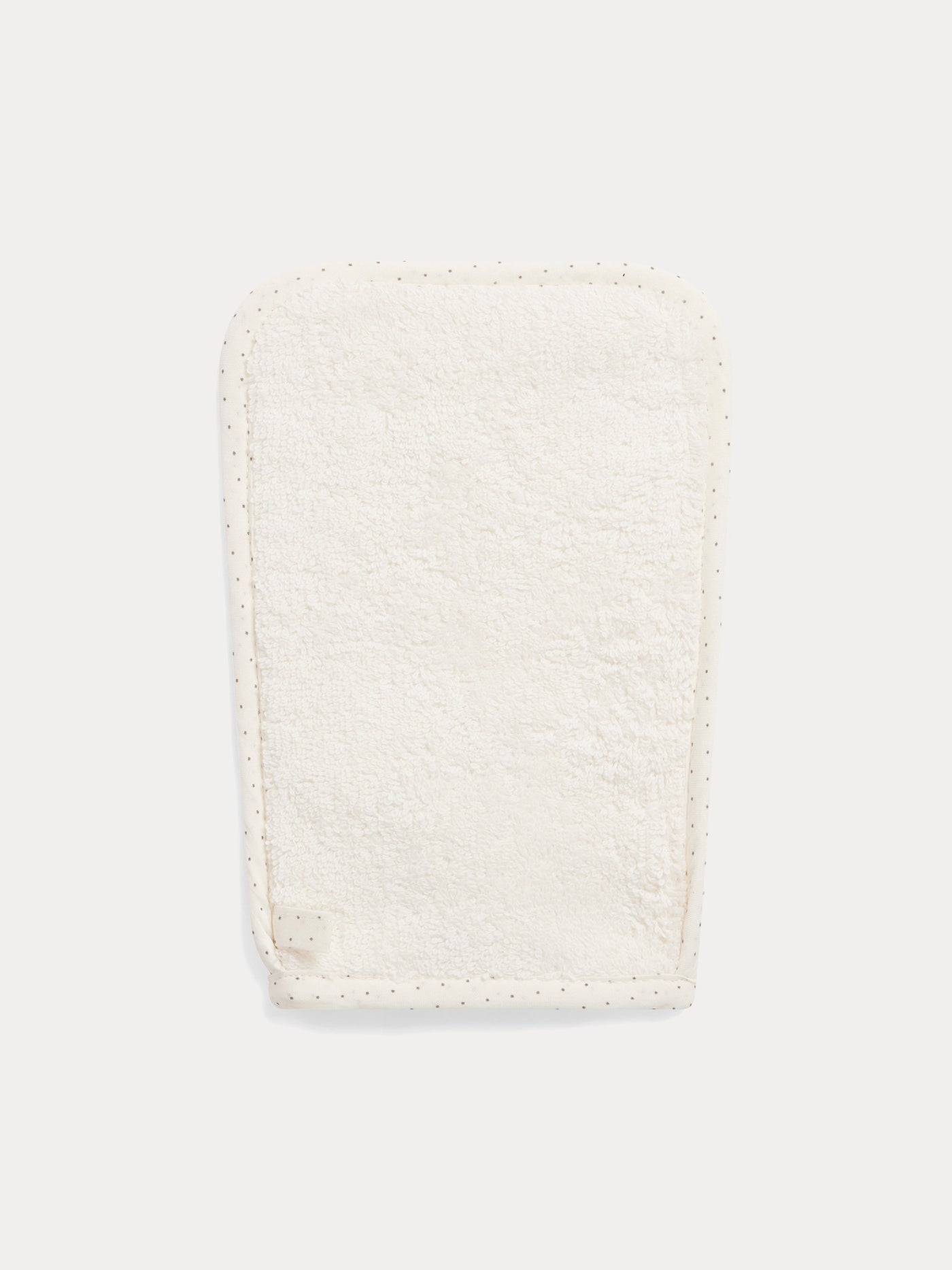 Gant de toilette blanc lait