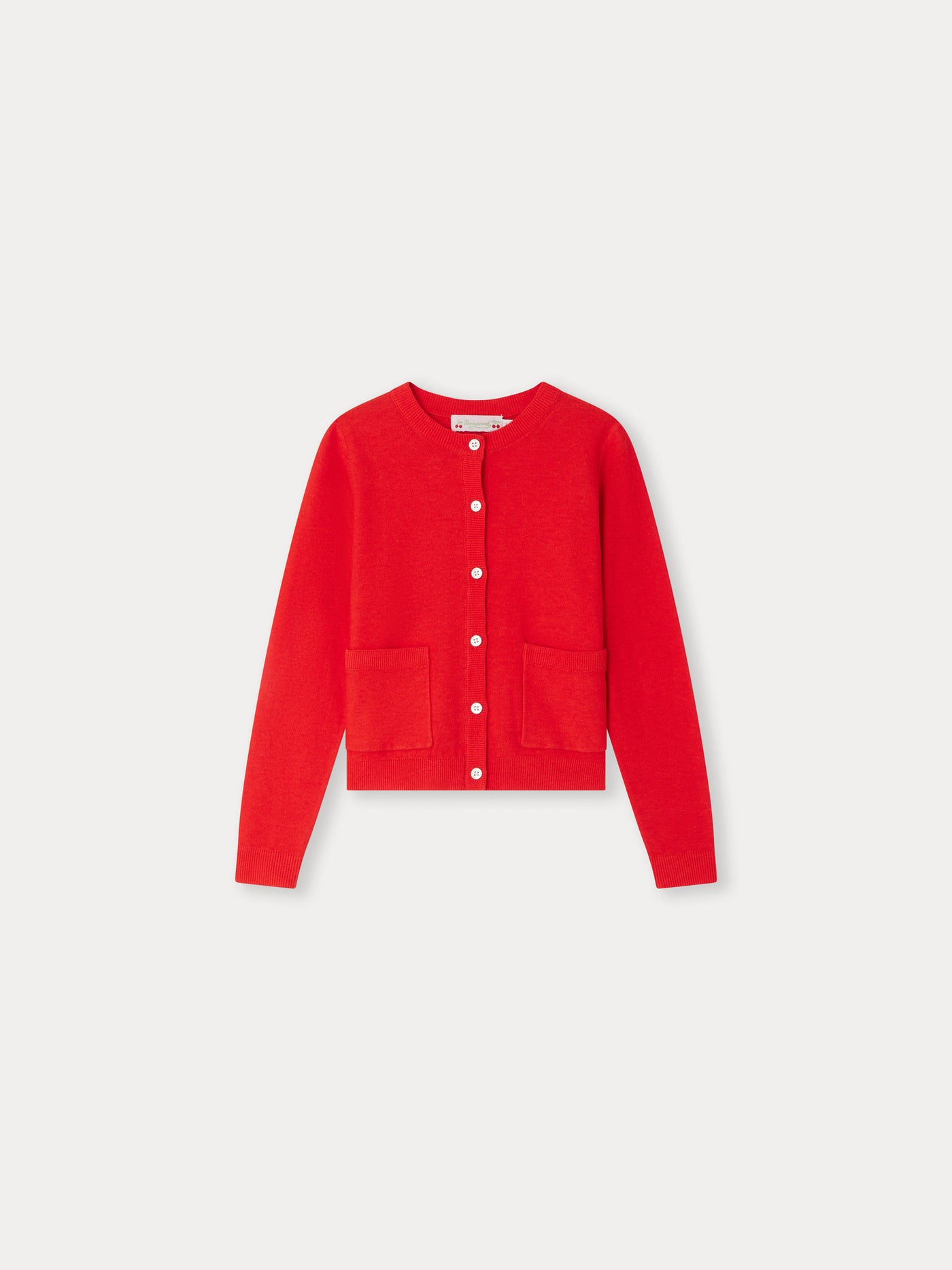 Clarisse Cardigan poppy red