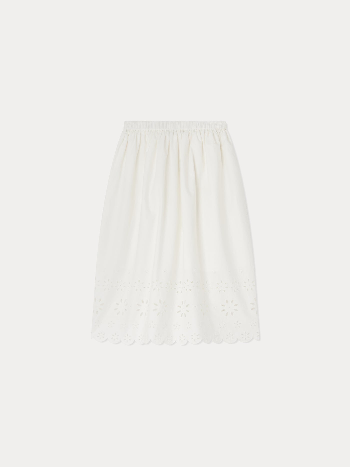 Jupe Flora blanc lait