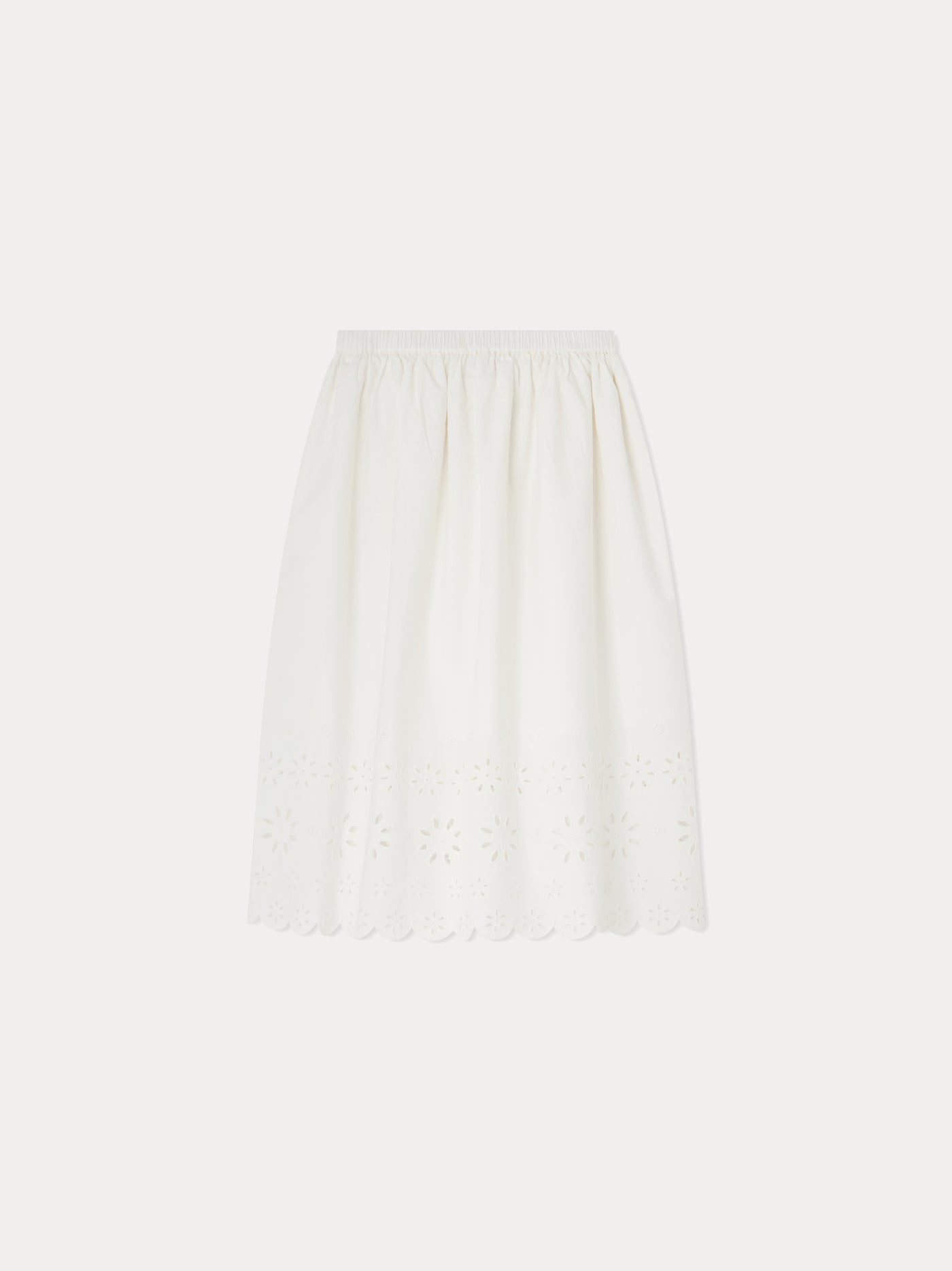 Jupe Flora blanc lait