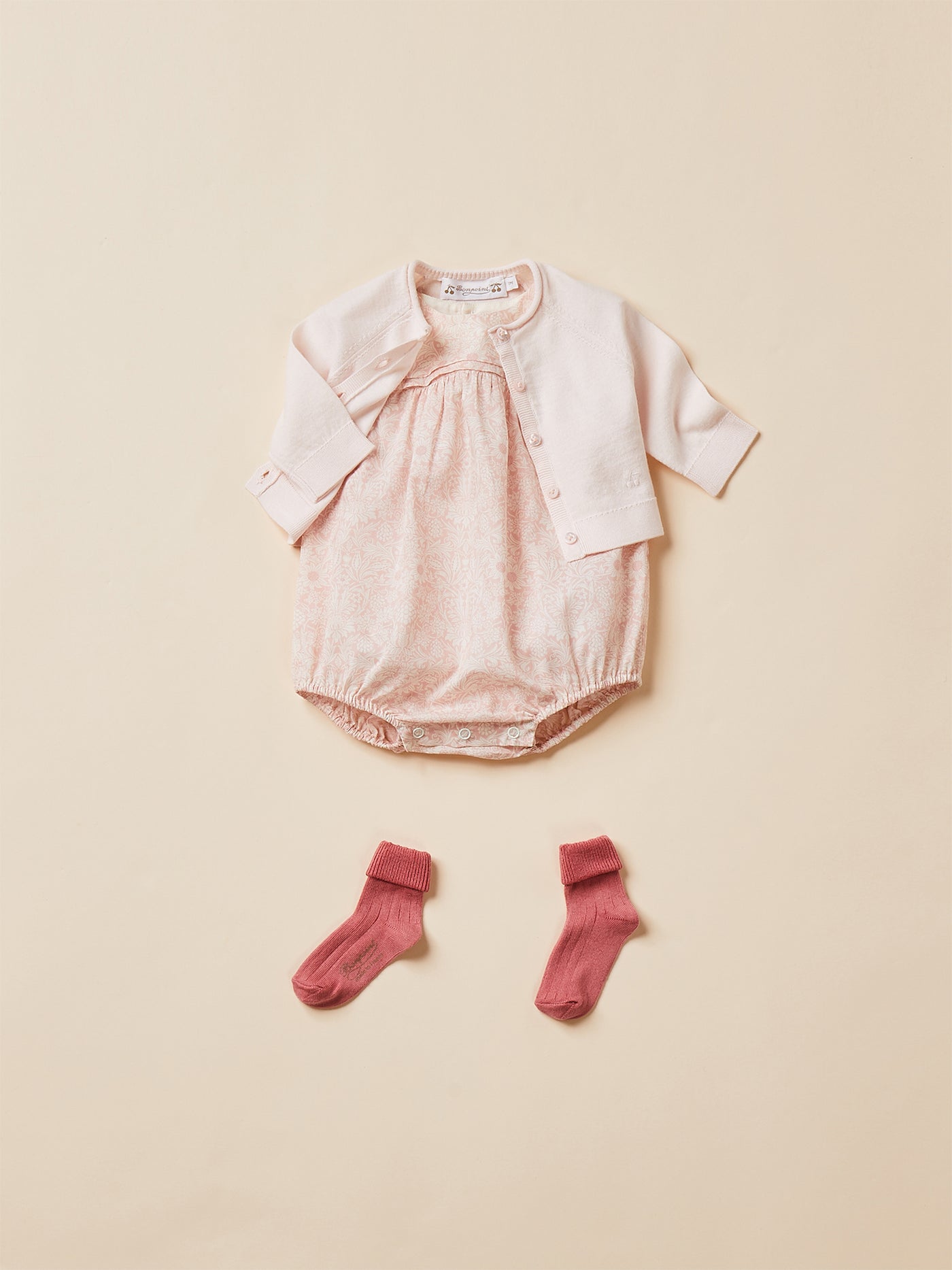 Barboteuse Florentina rose pâle