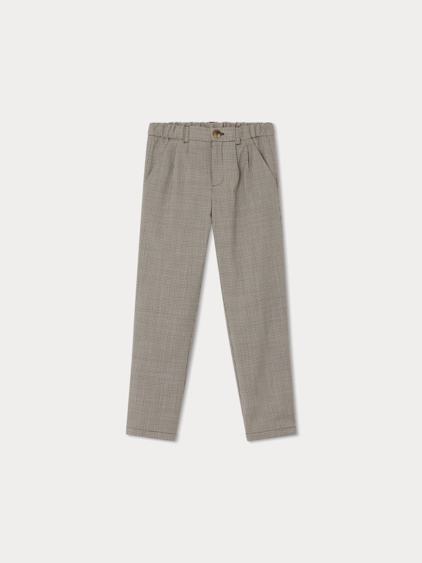 Pantalon Stephen carreaux marron