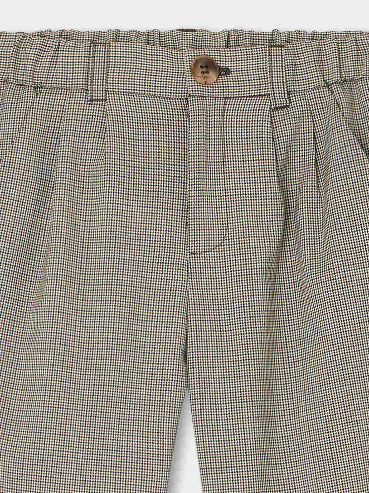 Pantalon Stephen carreaux marron