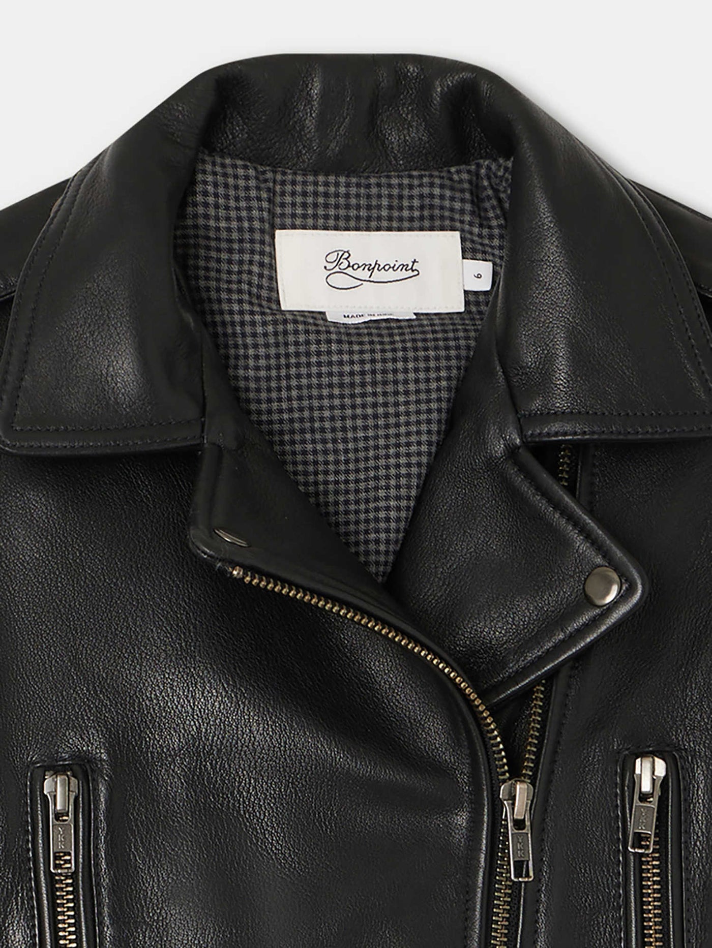Temple Lederjacke schwarz